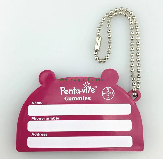 Cute Silicone Rubber Kids Name Tags Travel Luggage Tags