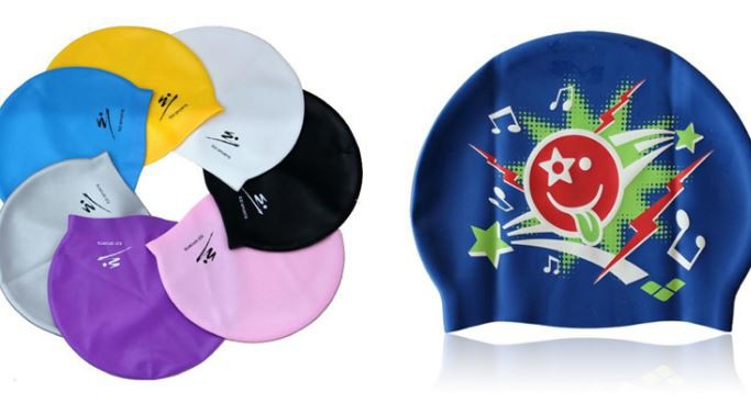 Customized LOGO swimming cap silicone