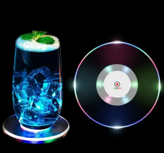 Acrylic Led Cup Mat Coaster