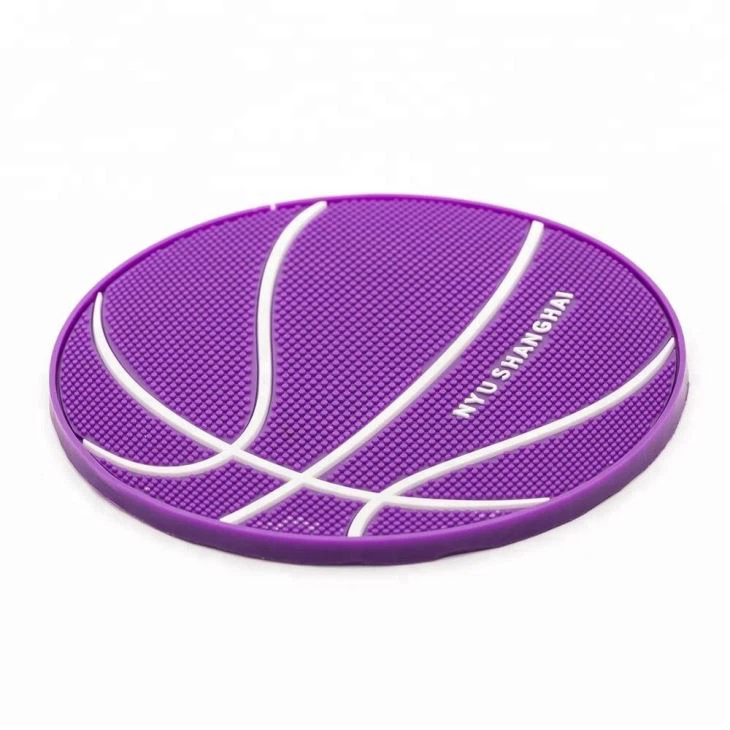 Round Rubber Coasters Gifts For Basketball Club
