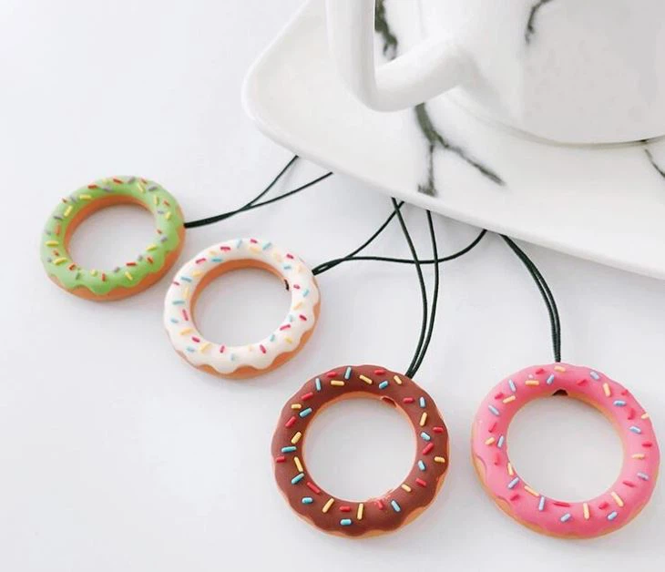 Silicone Rope Custom Phone Lanyard Ring Holder Strap