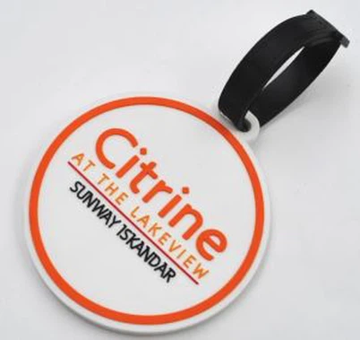 Tikketta tal-Isem tal-Bagalja tas-Silikon Tond tal-Ivvjaġġar bl-Ajruplan 3D