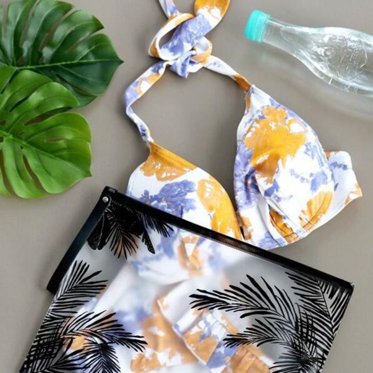 Zipper Clear PVC Waterproof Women Cosmetic Bag