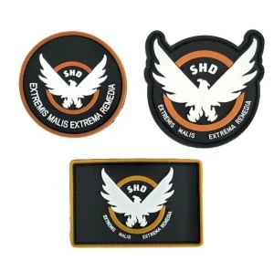 3D Pvc Rubber Morale Garża Brand Garża Tag