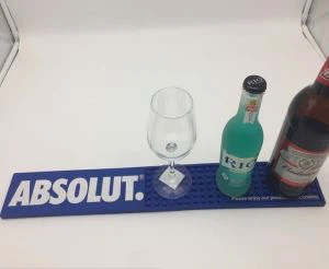 Soft PVC Gomma Mat Club Tabella tal-ħġieġ Bar Runner Logo tad-ditta