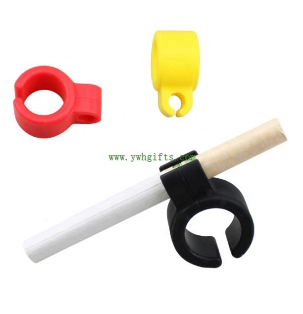 Food Grade Silicone Cigarette Finger Ring Holder Silicone Smoking Clip