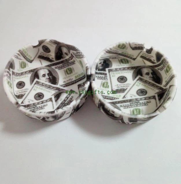 Printed Logo Advertising Silicone Cigarette Ashtray Portable Ashtray