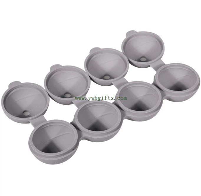 Unique 4 Cavity Ice Trays Basketball Silicone Ice Ball Mold